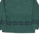 BEYOND PERFORMANCE Mens Green Polyester Blend Pullover Patterned Round Neck