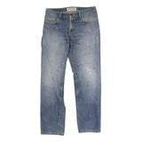 DICKIES Mens Regular Blue Jeans Denim W32 L28 Button Cotton Blend Casual