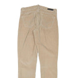 CALVIN KLEIN JEANS Womens Beige Slim Skinny Cotton Blend Trousers W28 L29