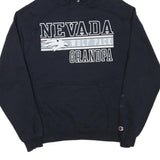 CHAMPION Mens Navy Blue Nevada Wolf Pack Grandpa Pullover Hoodie M