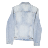 LEVI'S Womens Blue Denim Jacket M Cotton Blend Button Closure Classic Fit