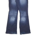 MAURICES Womens Jeans Blue Regular Flared Denim Medium W32 L32 Stylish