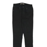 LEVI'S 721 Womens Jeans Black Slim Skinny Denim W24 L28 Zip Cotton Blend