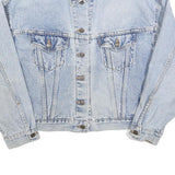 LEVI'S Womens Blue Denim Button Jacket M Cotton Classic Casual Light Wash