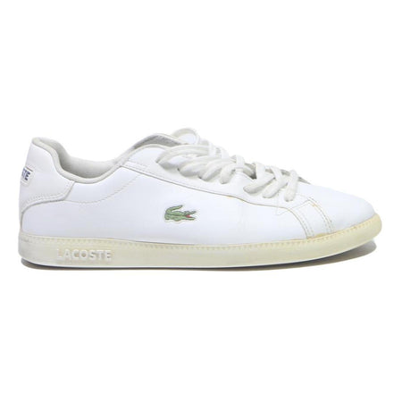 LACOSTE Mens Lerond LCR Leather Trainers White UK 8.5 Classic Casual Sport