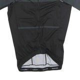 OAKLEY Mens Black Grey Athletic T-Shirt M Short Sleeve Zip Cycle Jersey