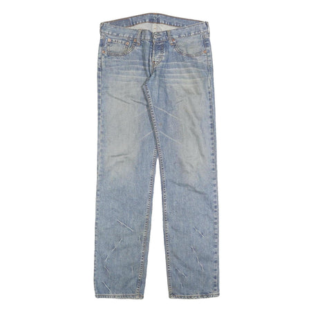 LEVI'S 599 Mens Jeans Blue Regular Straight Denim Light W31 L34 Vintage