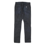 GUESS Womens Blue Slim Skinny Denim Light W28 L32 Fashion Zip Cotton Blend
