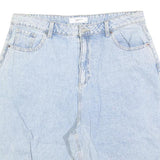 RESERVED Womens Denim Blue Casual Shorts UK 18 W36 Cotton Blend