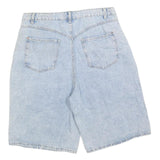 RESERVED Womens Denim Blue Casual Shorts UK 18 W36 Cotton Blend