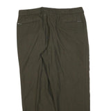 LINEA BERNARDO Mens Wool Blend Brown Regular Fit Straight Leg Trousers W34 L28
