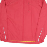 SPORTS PERFORMANCE Womens Red & Yellow Outdoor Jacket UK 14 Polyester Blend Zip