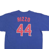 MLB Mens Blue Chicago 44 Graphic T-Shirt 2XL Short Sleeve Crew Neck Cotton Blend