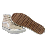 VANS Sk8-Hi Womens Suede Ankle Boots Beige White UK 6.5 Classic Skate Style