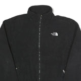 THE NORTH FACE Mens Black Jacket L Polyester Zip Plain Casual Outdoor