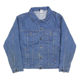 ALL AMERICAN CLOTHING Mens Blue Denim Jacket XL Cotton Button Plain Classic