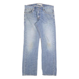 LEVI'S 514 Slim Mens Jeans Blue Slim Straight Denim Medium W34 L32 Classic Zip