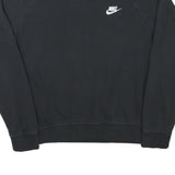 NIKE Womens Black Cotton Blend Crew Neck M Sweatshirt Sportswear
