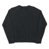 NIKE Womens Black Cotton Blend Crew Neck M Sweatshirt Sportswear