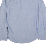 LEVI'S Mens Blue Plain Shirt M Cotton Casual Long Sleeve Classic Fit