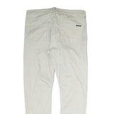 MAISON SCOTCH Mens Cotton White Regular Fit Straight Leg Trousers W34 L28