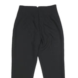 ZARA Womens Black Regular Fit Straight Synthetic Trousers W28 L26 Classic