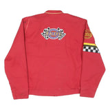 DISNEYWORLDWIDE Womens Red Cars Land Racing Zip Jacket L Polyester Blend