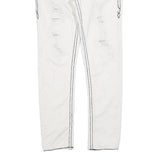 ROCK REVIVAL Womens Jeans White Slim Skinny Denim W30 L30 Embroidered Back