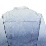 WATCH LA Womens Blue Cotton Denim Jacket 3XL Classic Button Closure Casual