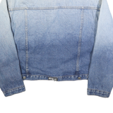 WATCH LA Womens Blue Cotton Denim Jacket 3XL Classic Button Closure Casual