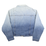 WATCH LA Womens Blue Cotton Denim Jacket 3XL Classic Button Closure Casual