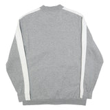 PUMA Mens Grey & White Zip Jacket L Cotton Blend Plain Sportswear Casual