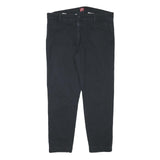 LEVI'S Mens Black Slim Trousers W36 L27 Cotton Blend Zip Close Fit Casual