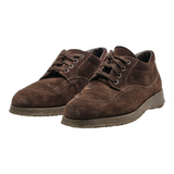 HOGAN Derby Shoes Brown Suede Womens UK 5