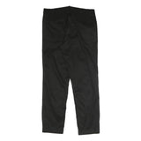 NAUTICA Mens Cotton Blend Black Slim Slim Trousers W31 L27 Casual Smart Zip