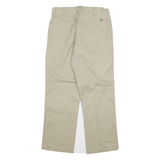 DICKIES Mens Cotton Blend Beige Regular 874 Trousers W30 L29 Classic Straight