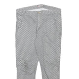 M.SARA Womens Cotton Blend White & Black Slim Tapered Trousers W32 L24 Stylish