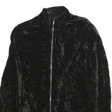 BOGNER Womens Black Jacket UK 14 Viscose Blend Zip Stylish Soft Finish