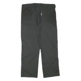 WORK FASHION Mens Cotton Blend Black Regular Straight Trousers W36 L29 Workwear