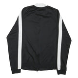 NIKE Womens Black & White Basketball Coach Zip Jacket M Polyester Blend Track