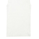 TAHARI Womens White Sleeveless Roll Neck Top M Cotton Blend Elegant Basics