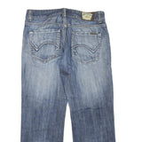 DICKIES Mens Regular Fit Blue Denim Jeans Cotton Blend Zip W38 L32 Classic