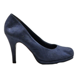 TAMARIS Court Heels Blue Synthetic Womens UK 5
