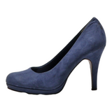 TAMARIS Court Heels Blue Synthetic Womens UK 5