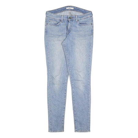 LEVI'S 711 Womens Slim Blue Denim Light W28 L32 Slim Fit Jeans