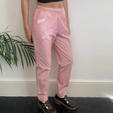 Fendissime Striped Trousers - 28W UK 8 Red Cotton