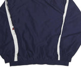 STARTER Mens Navy & White Track Zip Polyester Jacket M Sports Casual