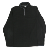 STARTER Mens Black 1/4 Zip XL Sweater Pullover Polyester Casual