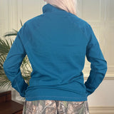 Nike Acg 1/4 Zip - Large Blue Polyester