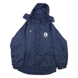 NIKE Mens Blue & Navy Lacrosse Outdoor Jacket S Polyester Blend Relaxed Fit Zip